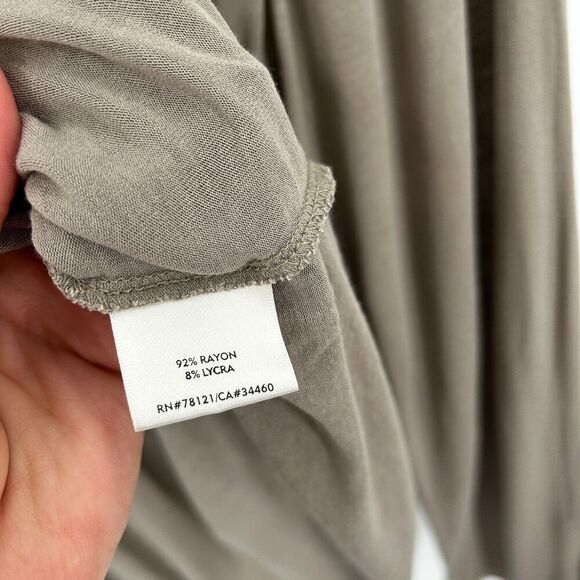 EILEEN FISHER *Flawed* Women's Taupe Brown Oversized Hooded Duster Cardigan 2X - Picture 3 of 8